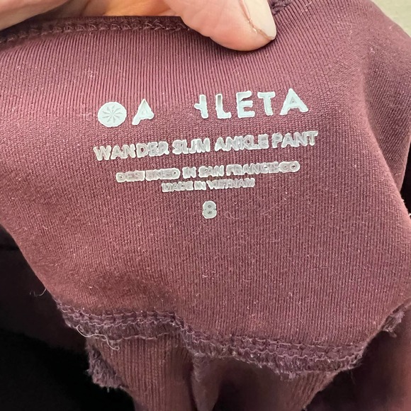 ATHLETA Wander Slim Ankle Pant 8 ( M Medium ) Antique Burgundy #486209 NEW - Picture 13 of 14